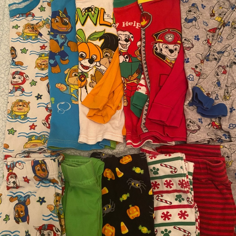 Paw Patrol 5T pjs and 4T underwear